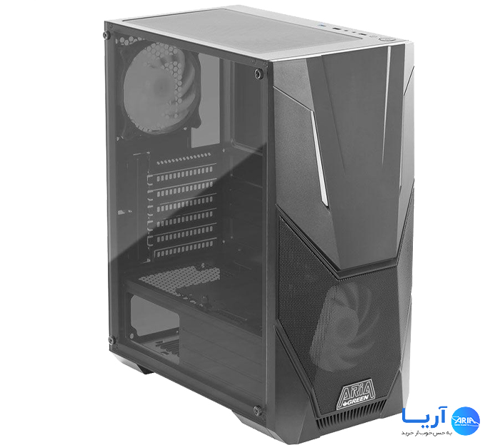 قیمت و خرید کیس کامپیوتر گیمینگ گرین ARIA | فروشگاه آریا